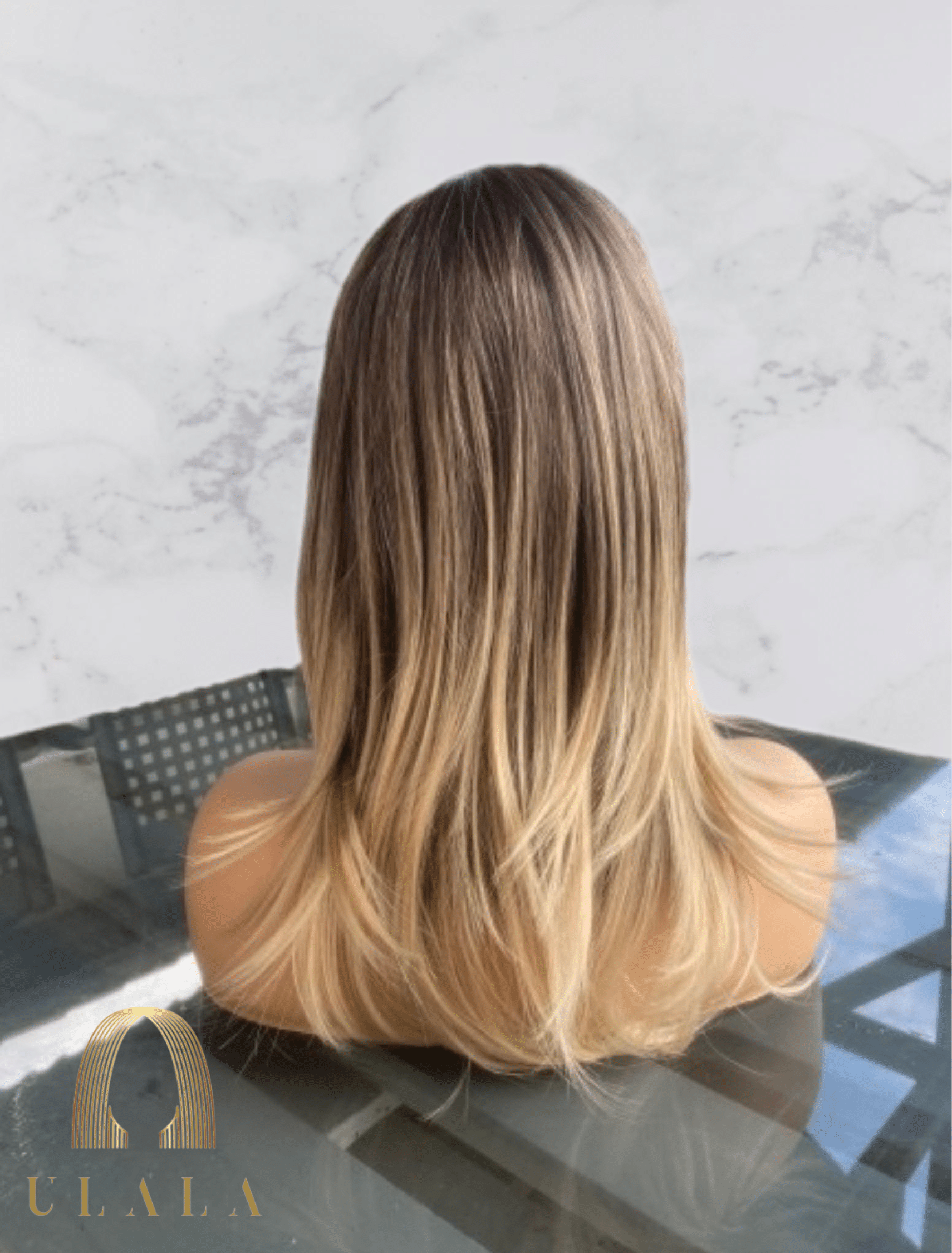 szőke balayage ombre kemoterépiás paróka